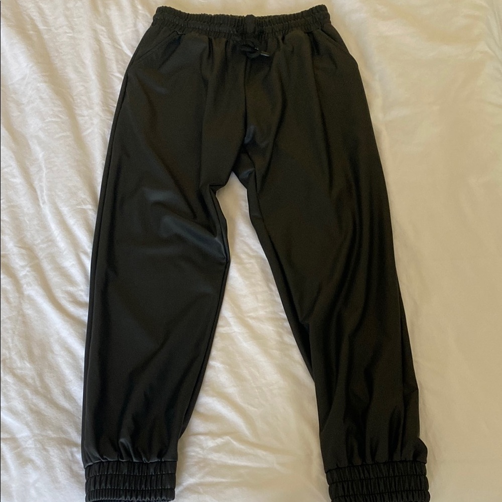 Amazon Black Jogger Track Pants with Elastic Waistband